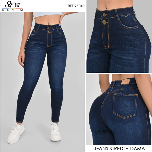 Jeans Mujer Tiro Alto 25049