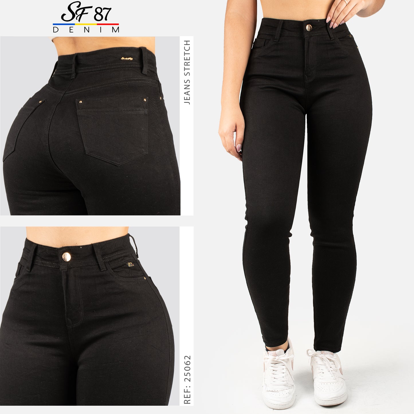 Jeans Skinny Tiro Alto 25062