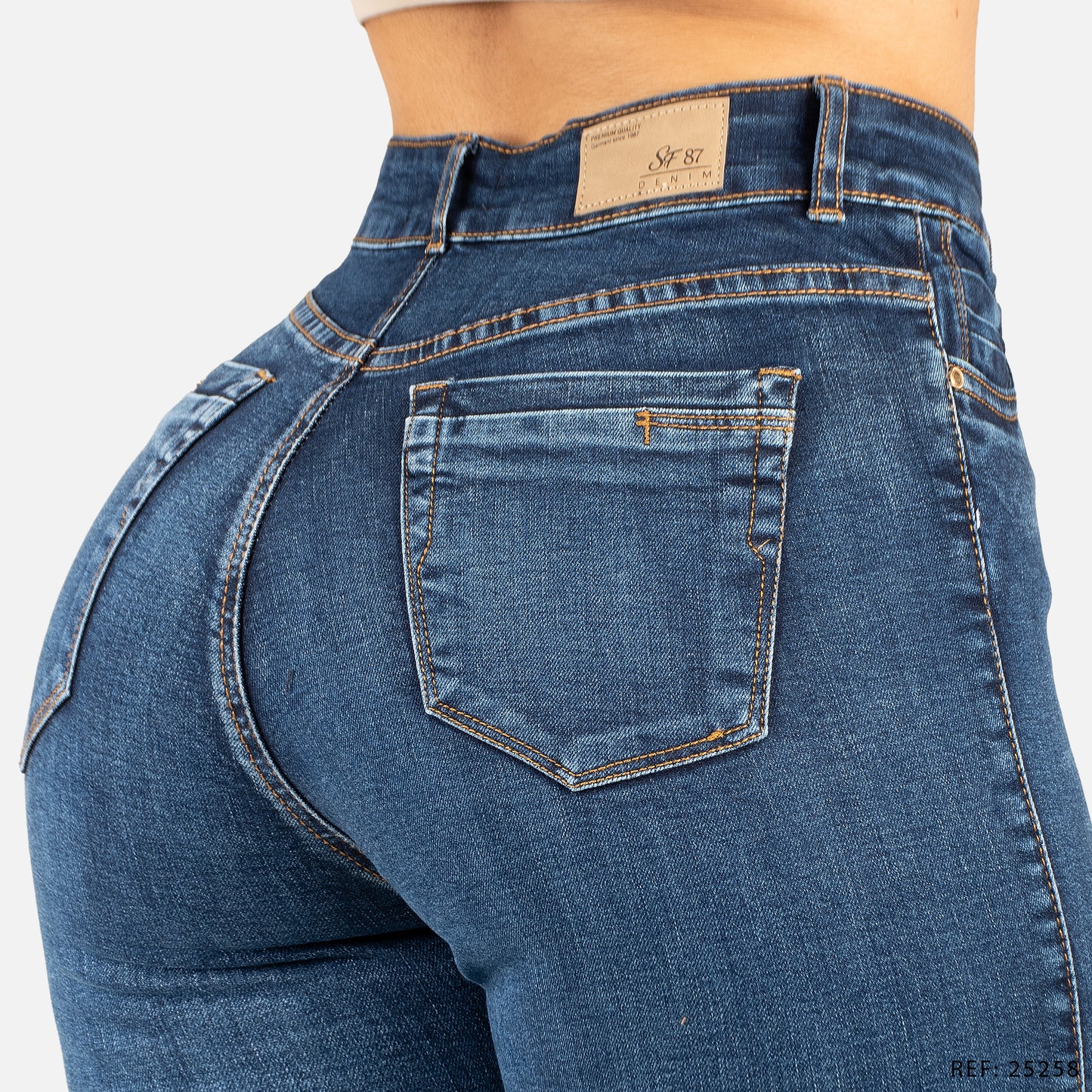 Jeans Skinny Tiro Alto 25258