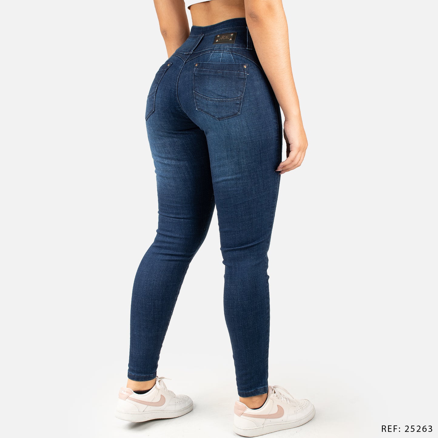 Jeans Skinny Tiro Alto 25263