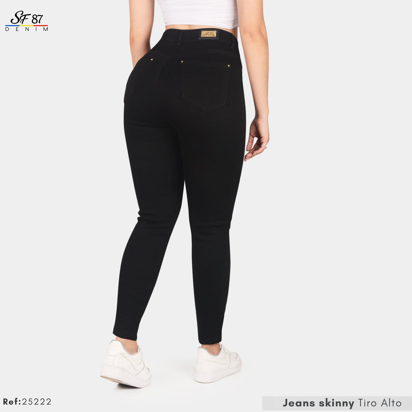 Jeans Skinny Tiro Alto 25222
