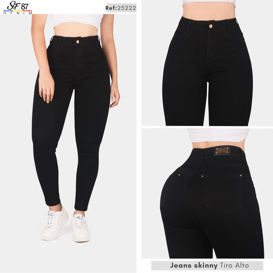 Jeans Skinny Tiro Alto 25222