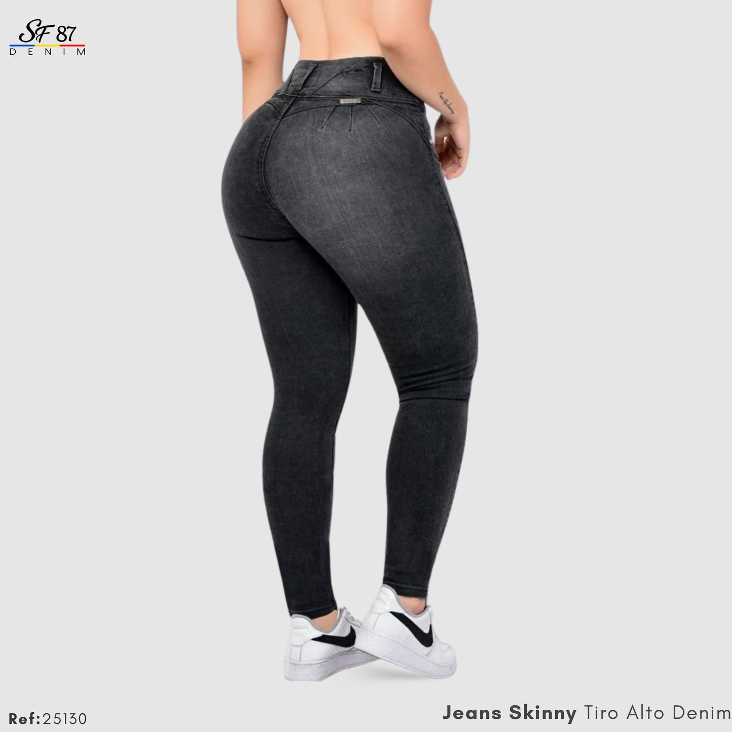 Jeans Skinny Tiro Alto 25151