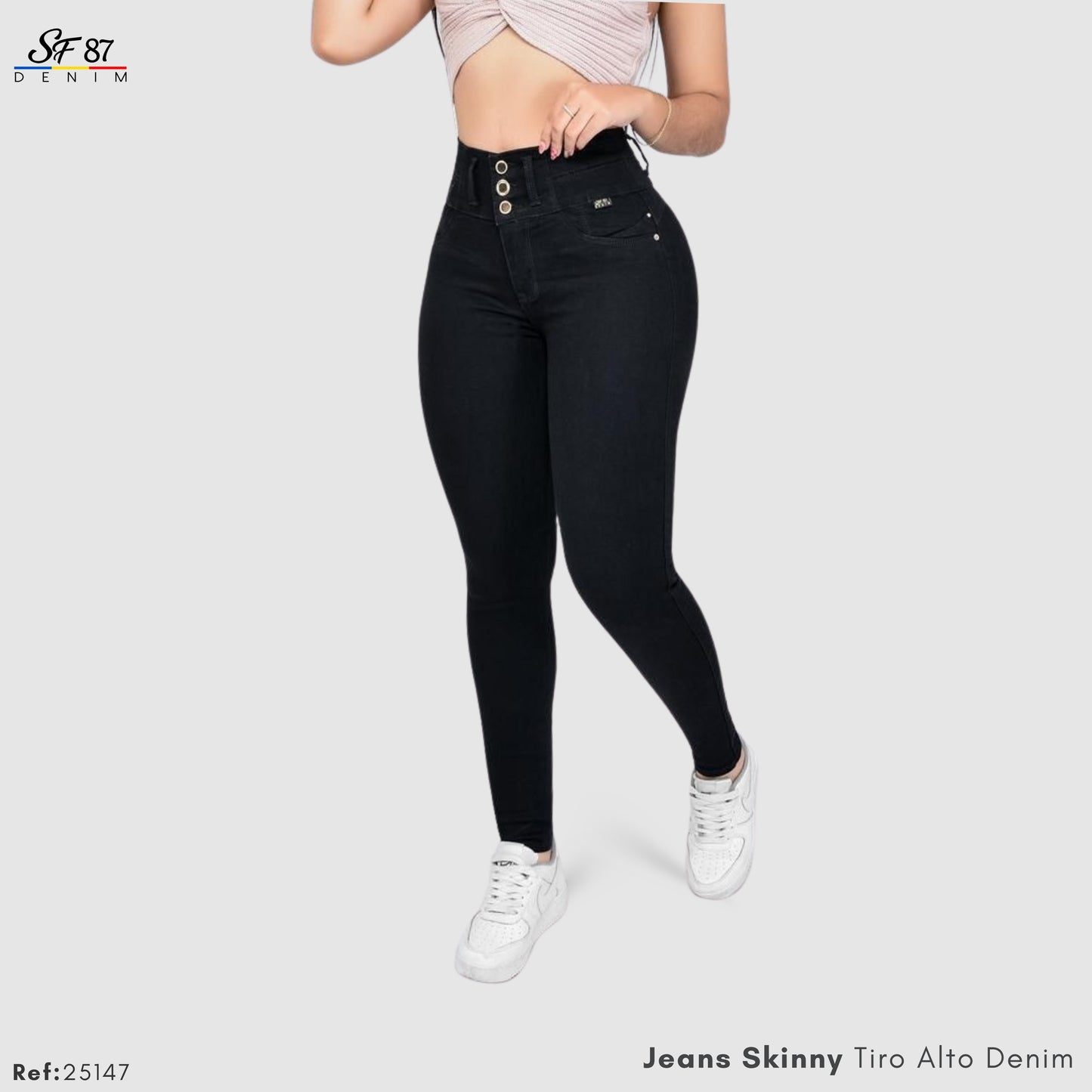 Jeans Mujer Tiro Alto 25147