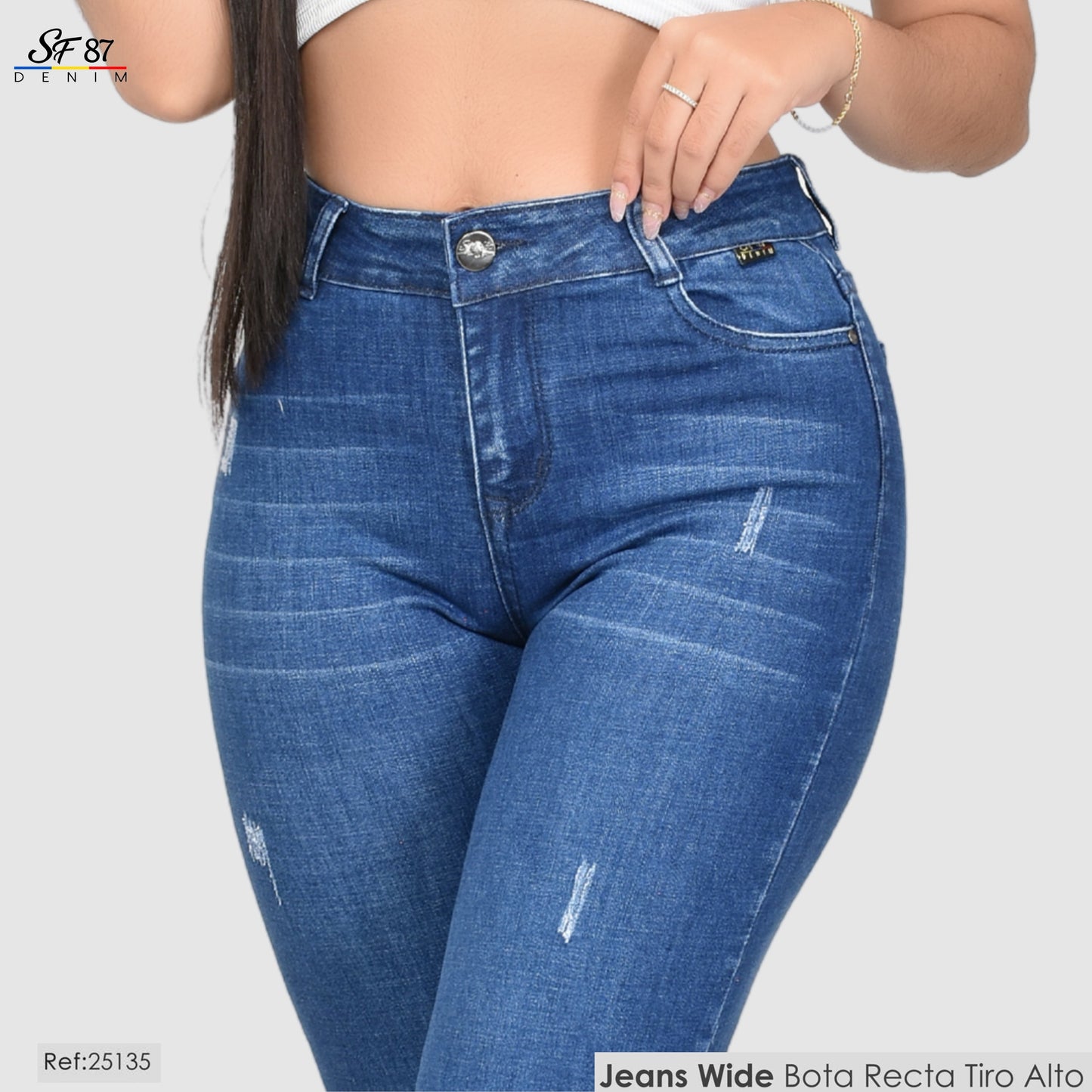Jeans Mujer Tiro Alto 25135