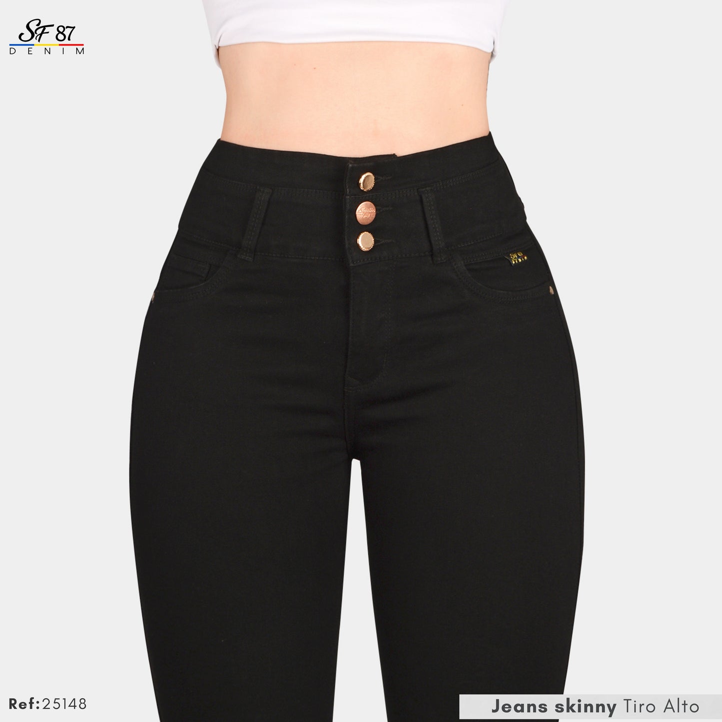 Jeans Mujer Tiro Alto 25148