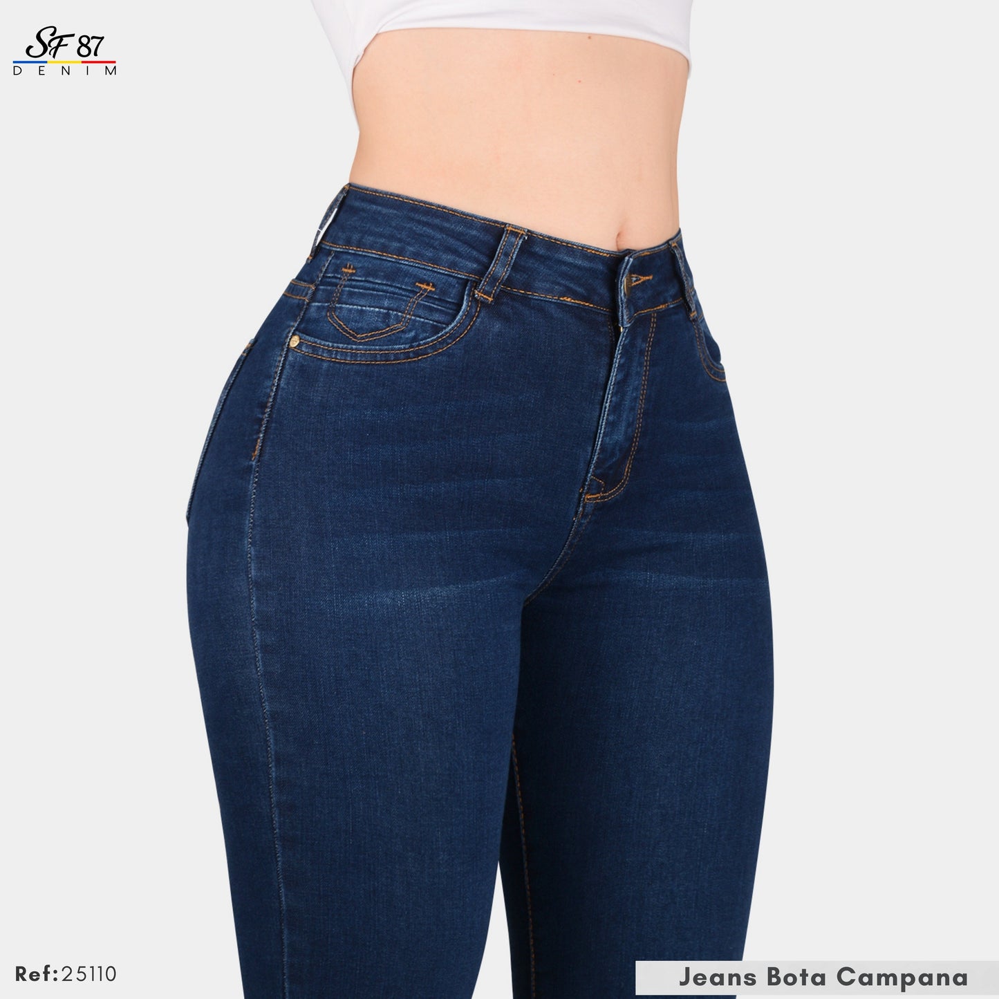 Jeans Mujer Tiro Alto 25110