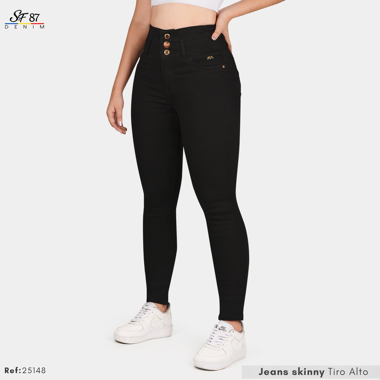 Jeans Mujer Tiro Alto 25148