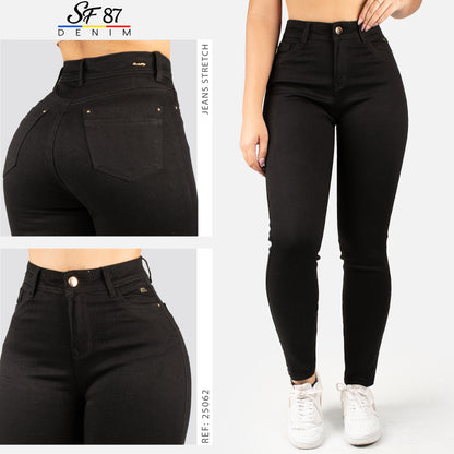 Jeans Skinny Tiro Alto 25062