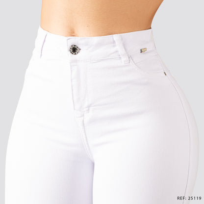 Jeans Skinny Tiro Alto 25119