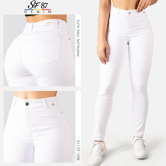Jeans Skinny Tiro Alto 25119