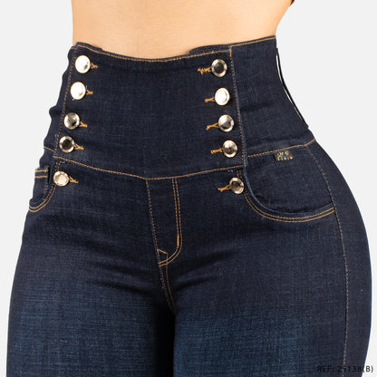 Jeans Skinny Tiro Alto 25138B