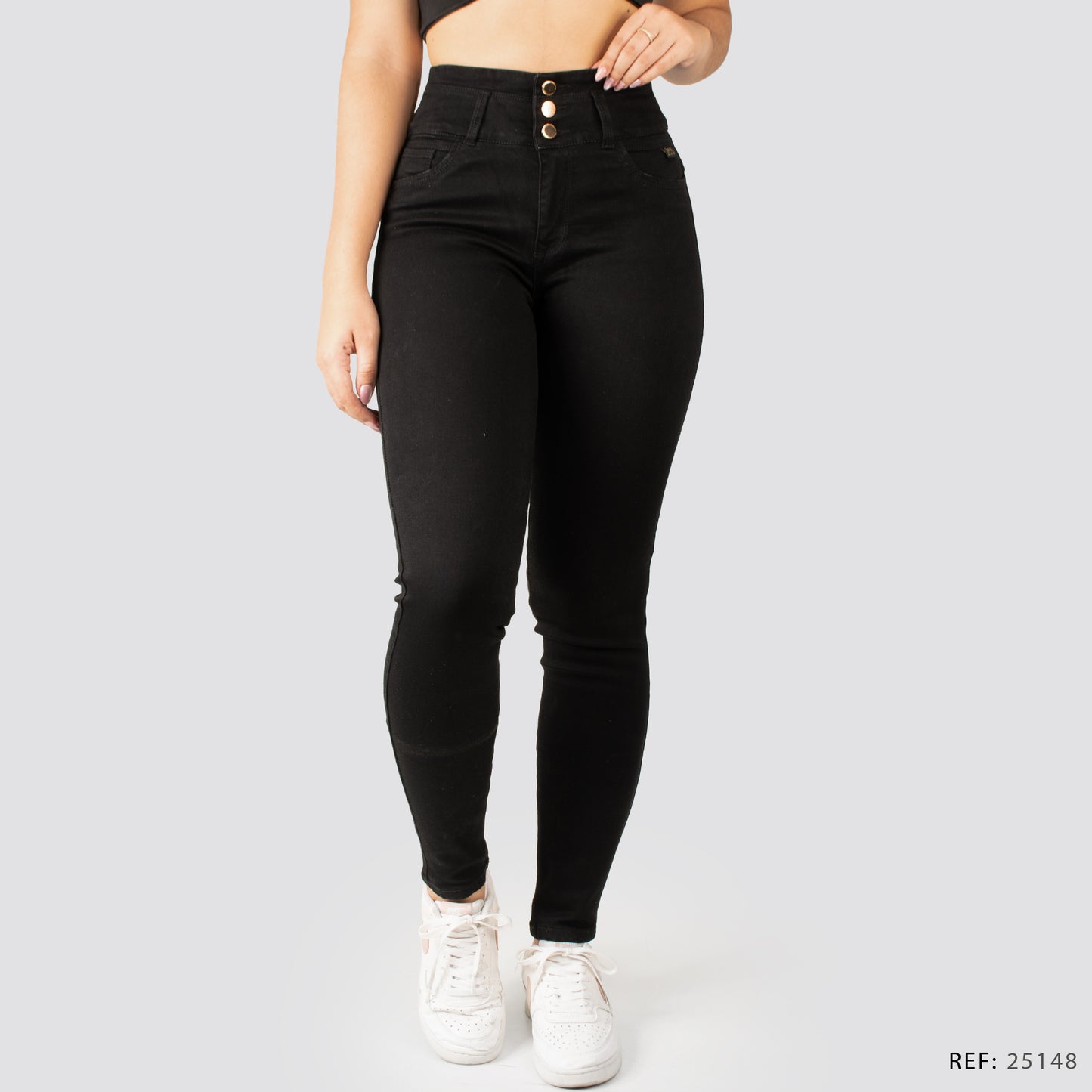Jeans Skinny Tiro Alto 25148.