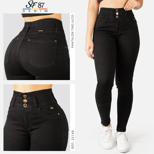 Jeans Skinny Tiro Alto 25148.