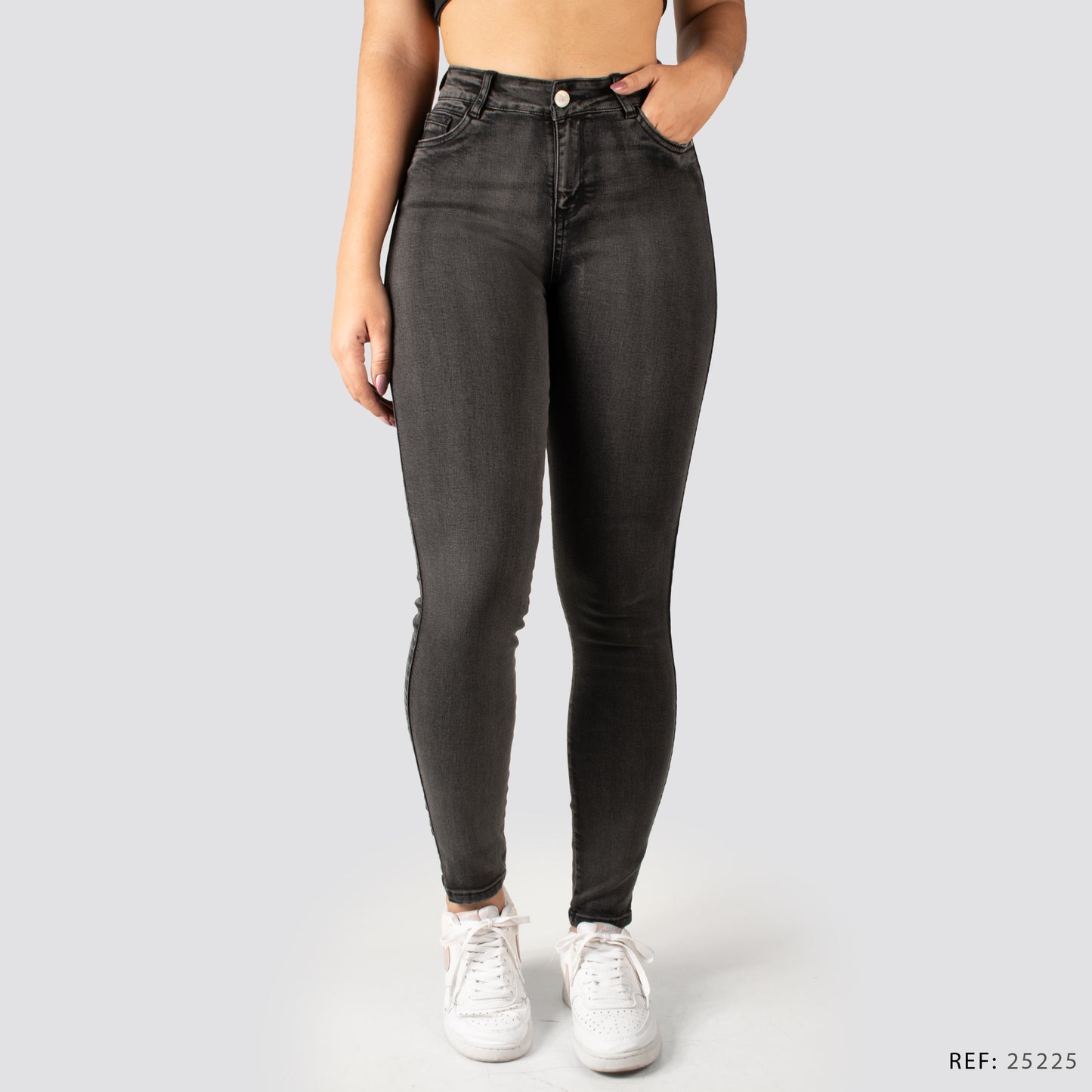 Jeans Skinny Tiro Alto 25225