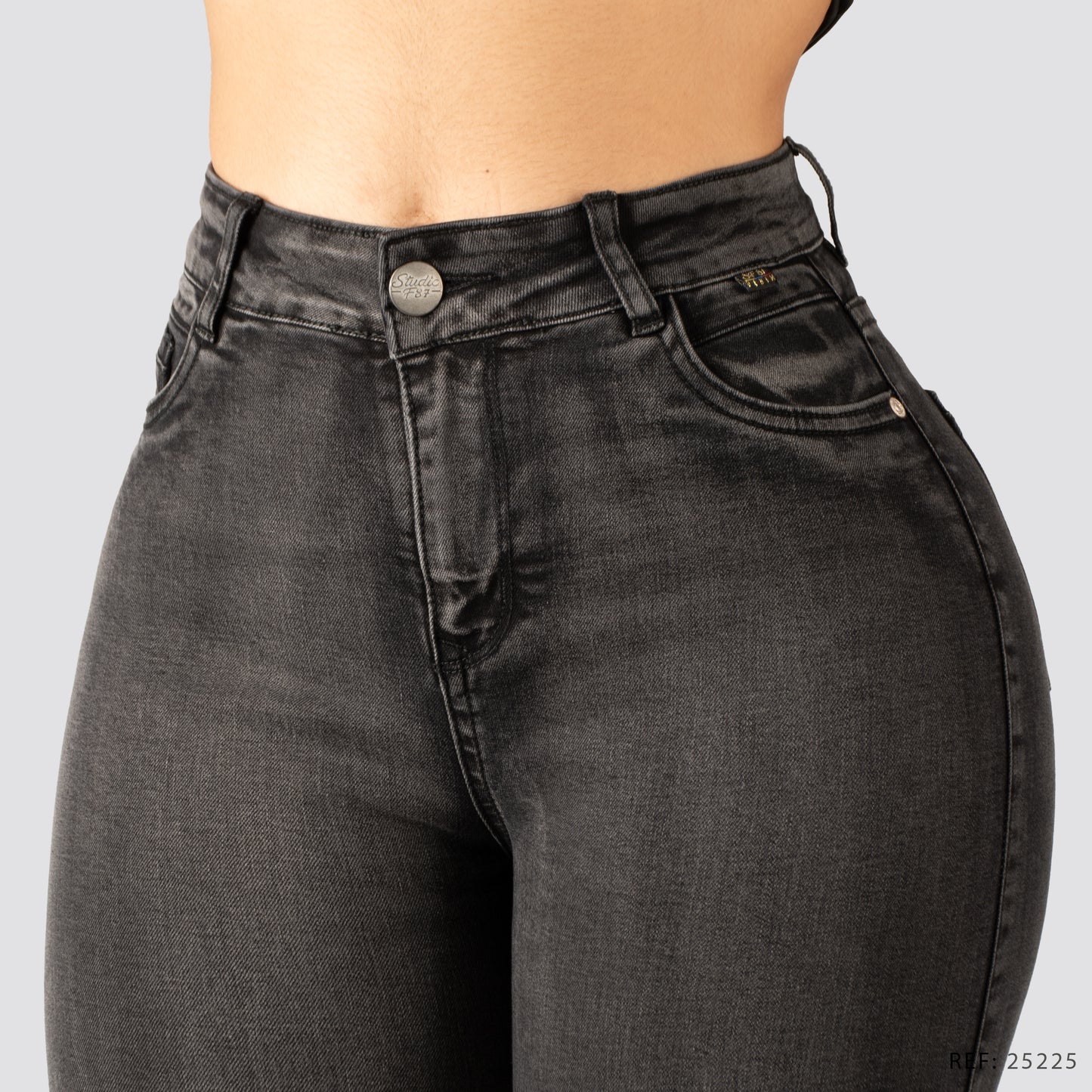 Jeans Skinny Tiro Alto 25225