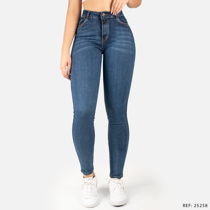 Jeans Skinny Tiro Alto 25258