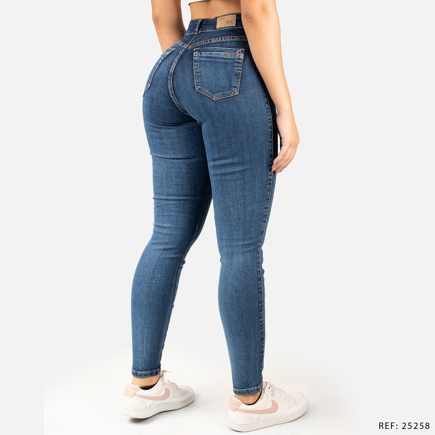 Jeans Skinny Tiro Alto 25258