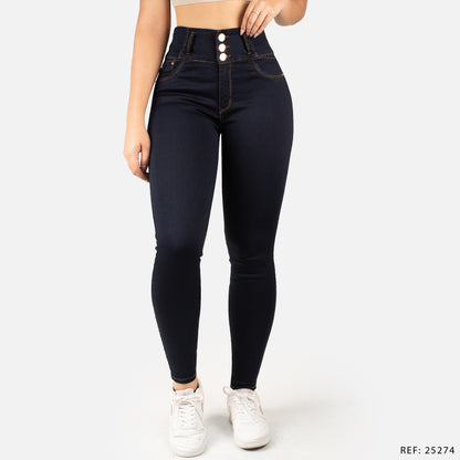 Jeans Skinny Tiro Alto 25274
