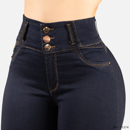 Jeans Skinny Tiro Alto 25274