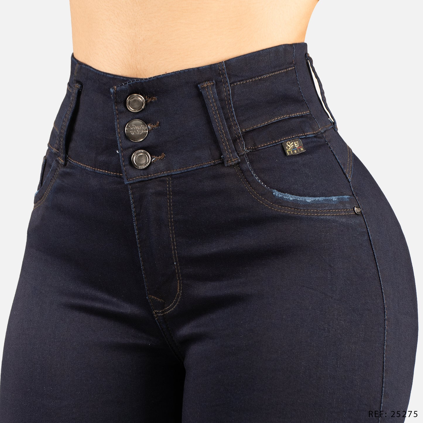 Jeans Skinny Tiro Alto 25275