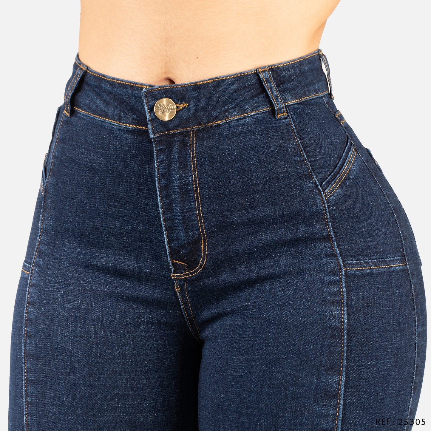 Jeans Skinny Tiro Alto 25305
