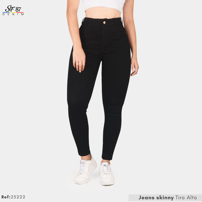 Jeans Skinny Tiro Alto 25222