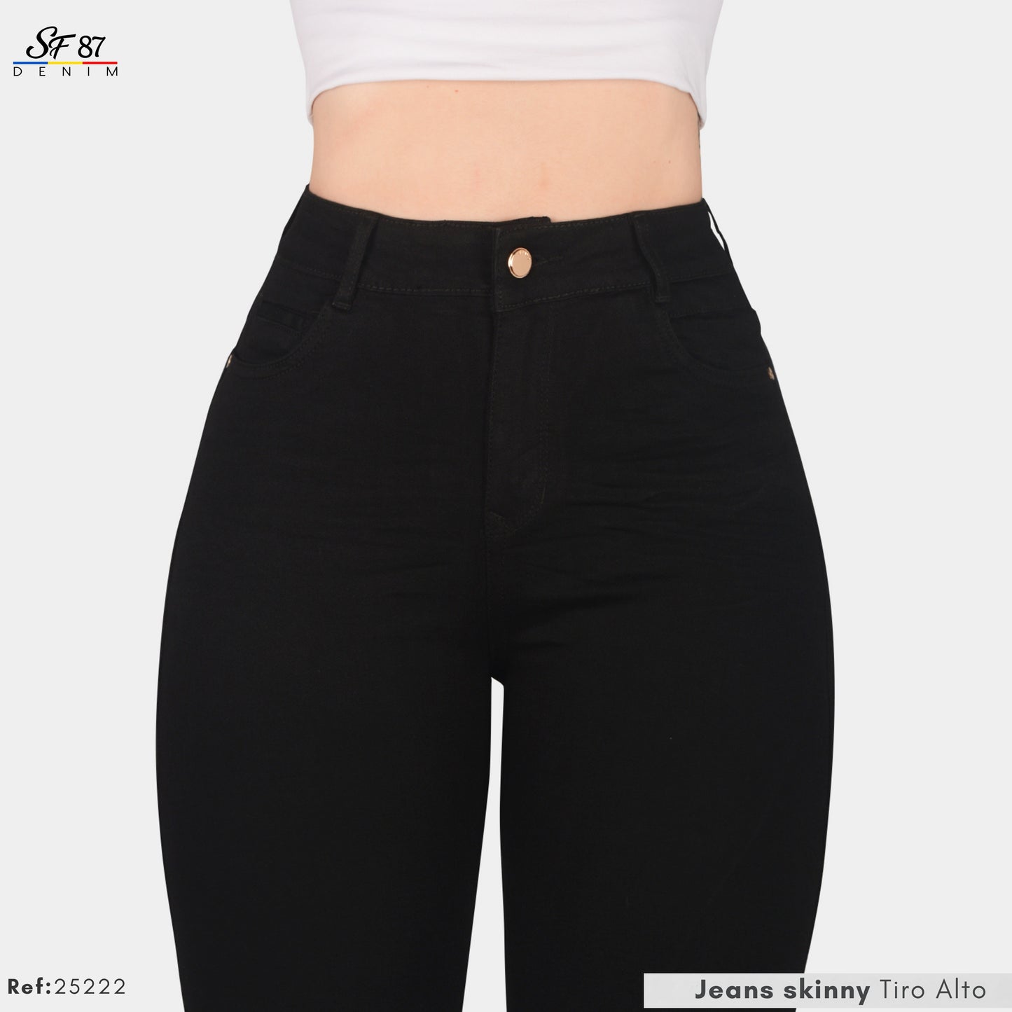 Jeans Skinny Tiro Alto 25222