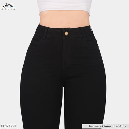Jeans Skinny Tiro Alto 25222