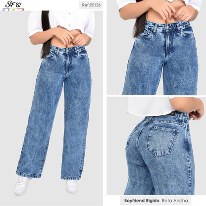 Jeans Mujer Tiro Alto 25126