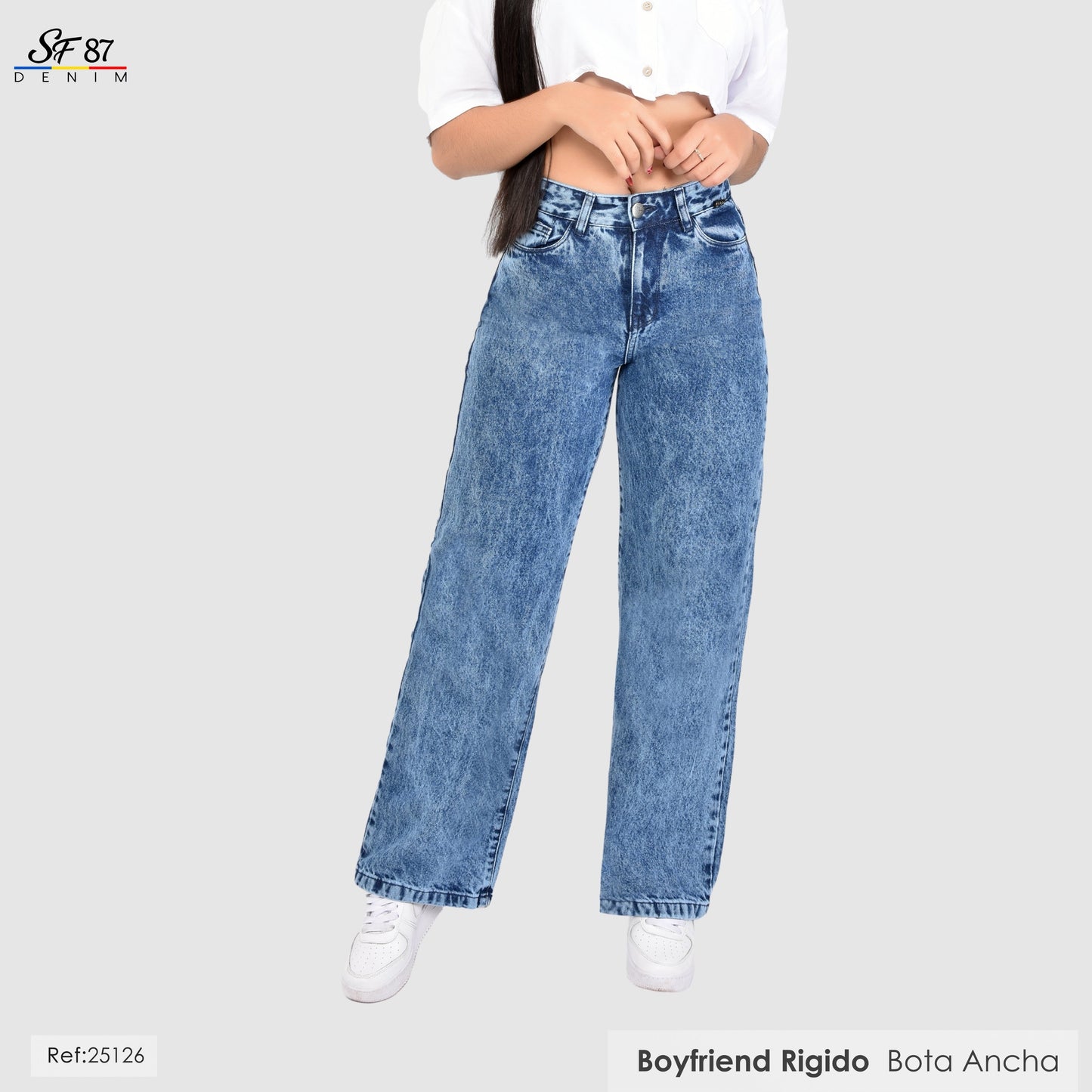 Jeans Mujer Tiro Alto 25126