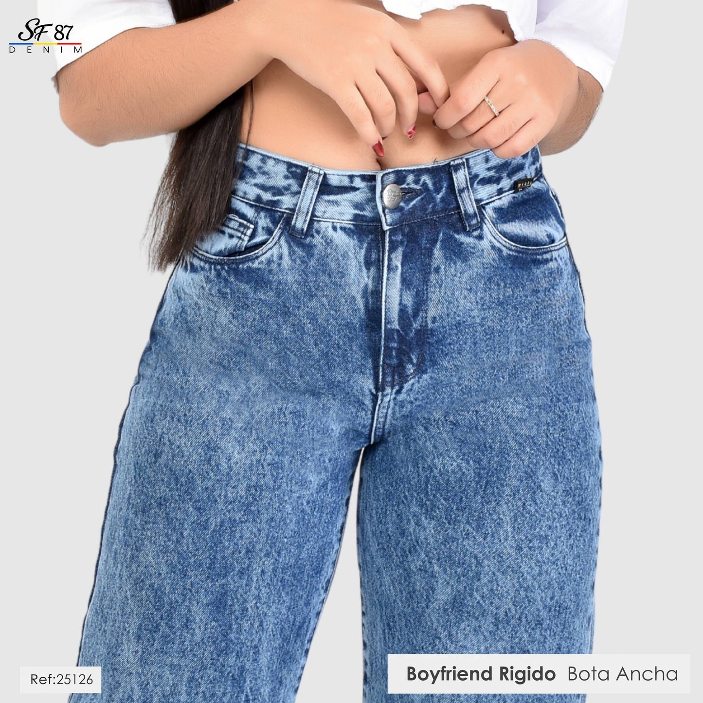 Jeans Mujer Tiro Alto 25126