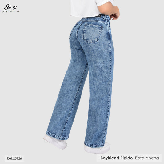 Jeans Mujer Tiro Alto 25126