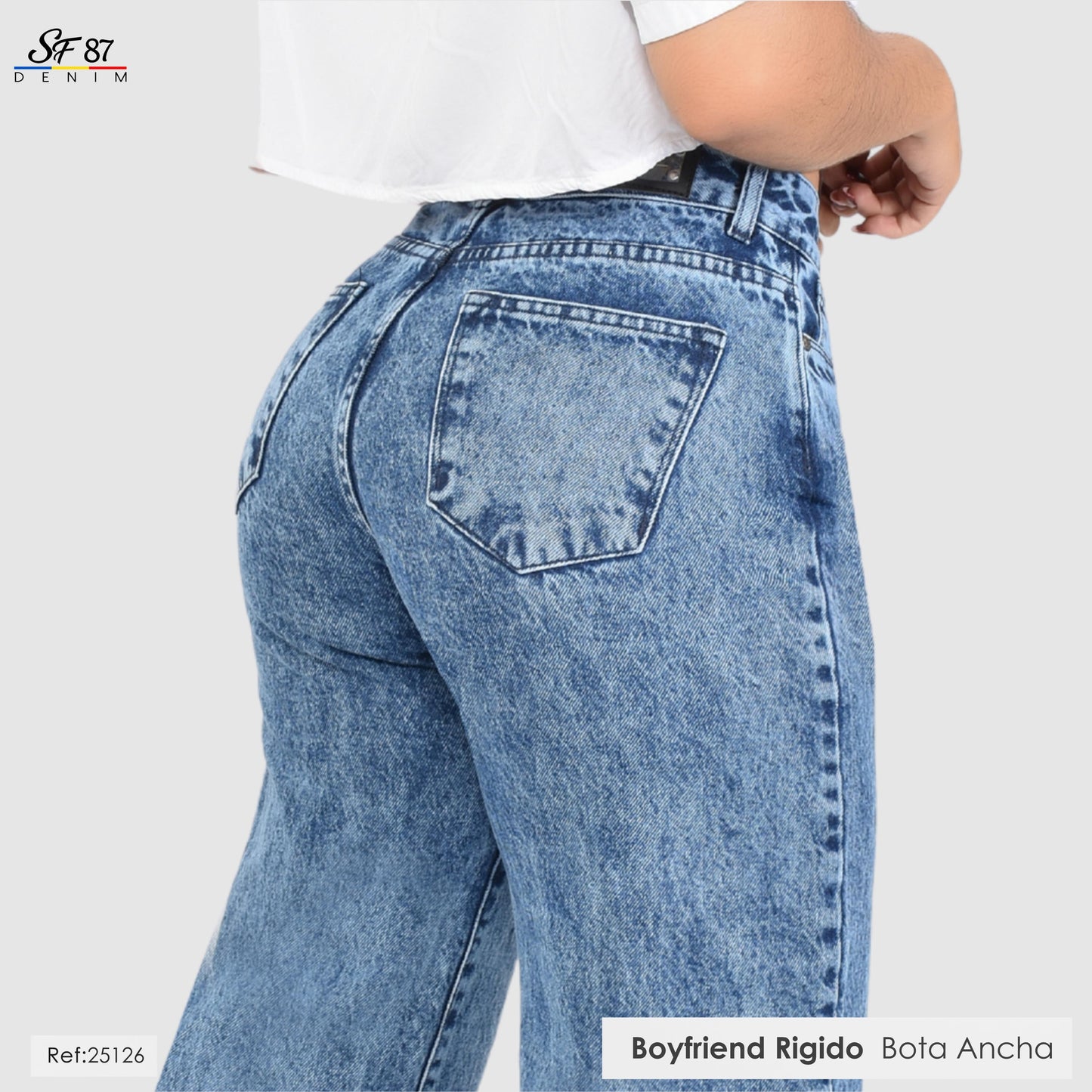 Jeans Mujer Tiro Alto 25126