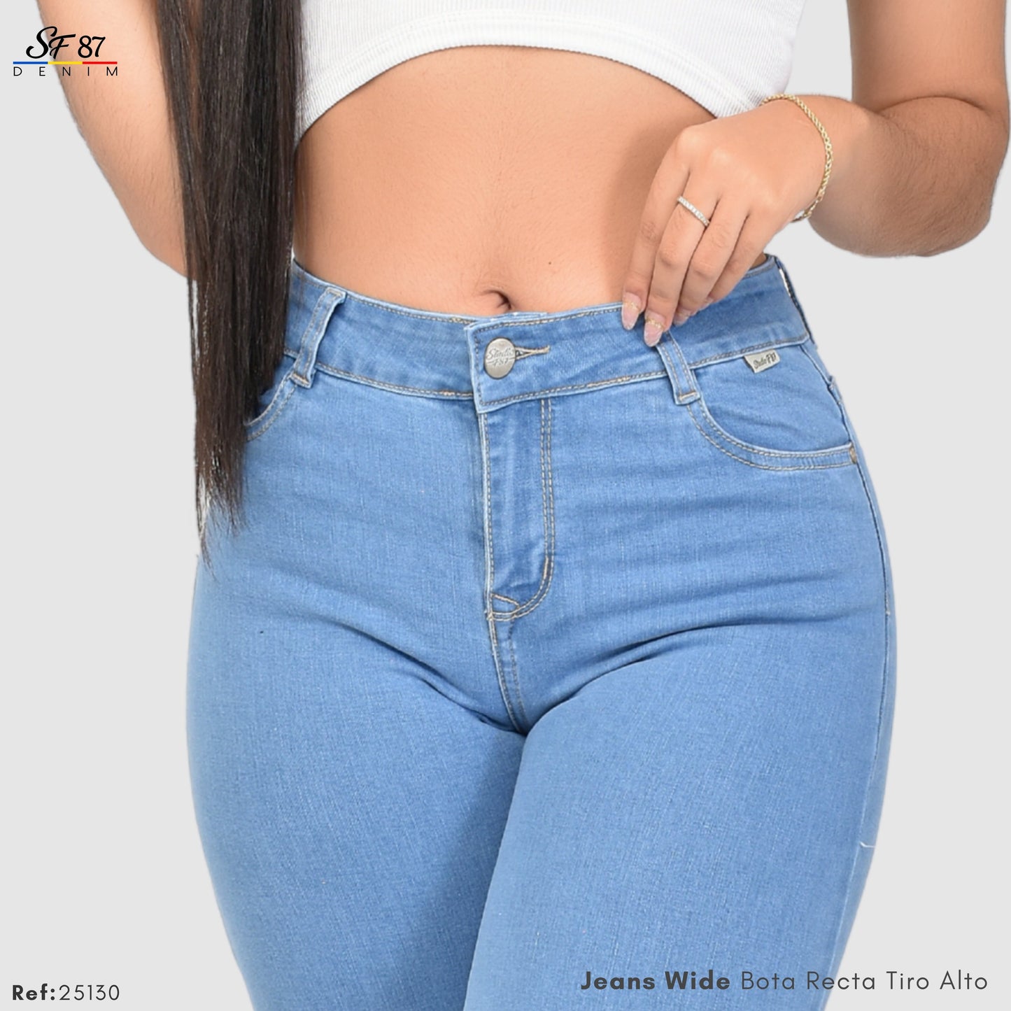 Jeans Mujer Tiro Alto 25130