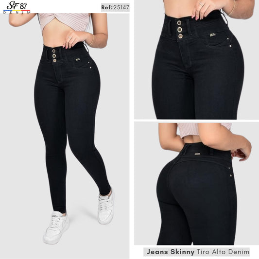 Jeans Mujer Tiro Alto 25147