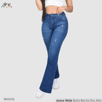 Jeans Mujer Tiro Alto 25135