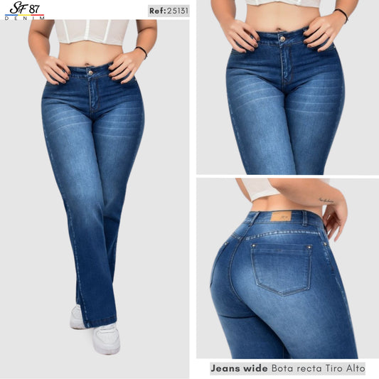 Jeans Mujer Tiro Alto 25131