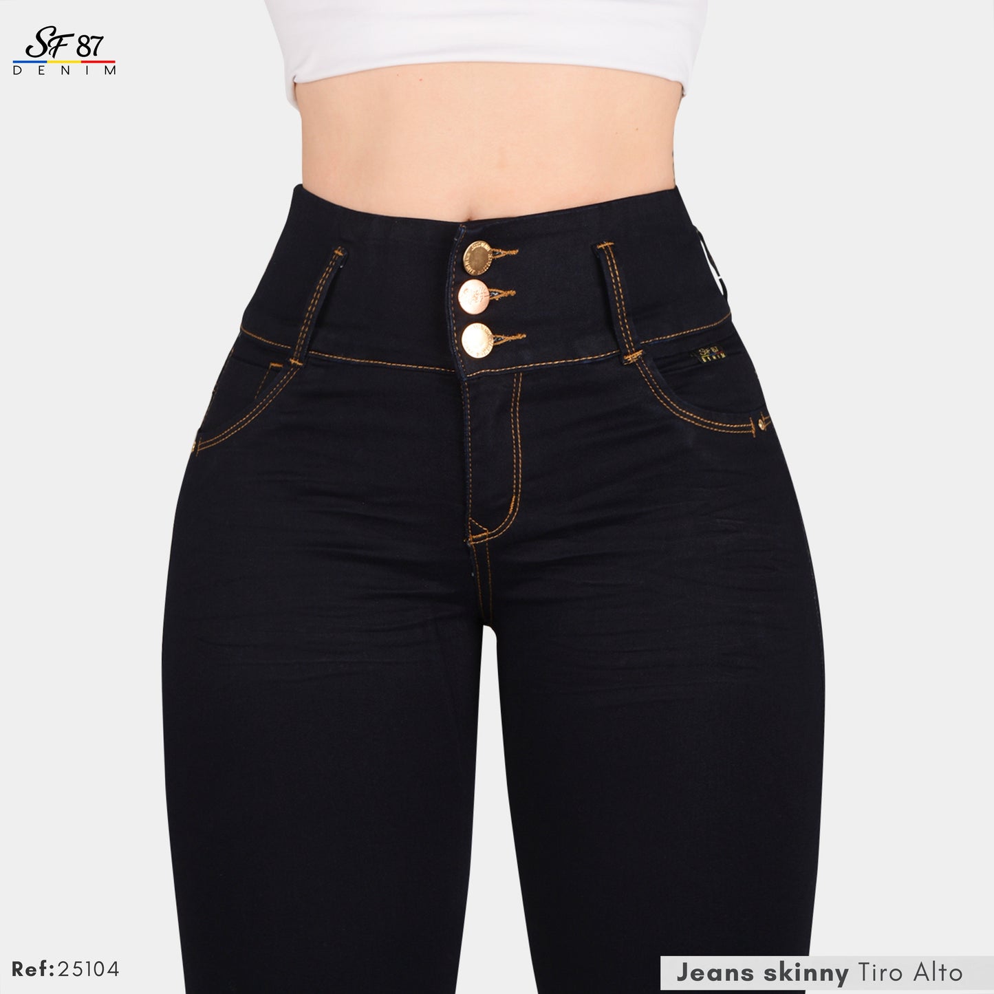 Jeans Mujer Tiro Alto 25104
