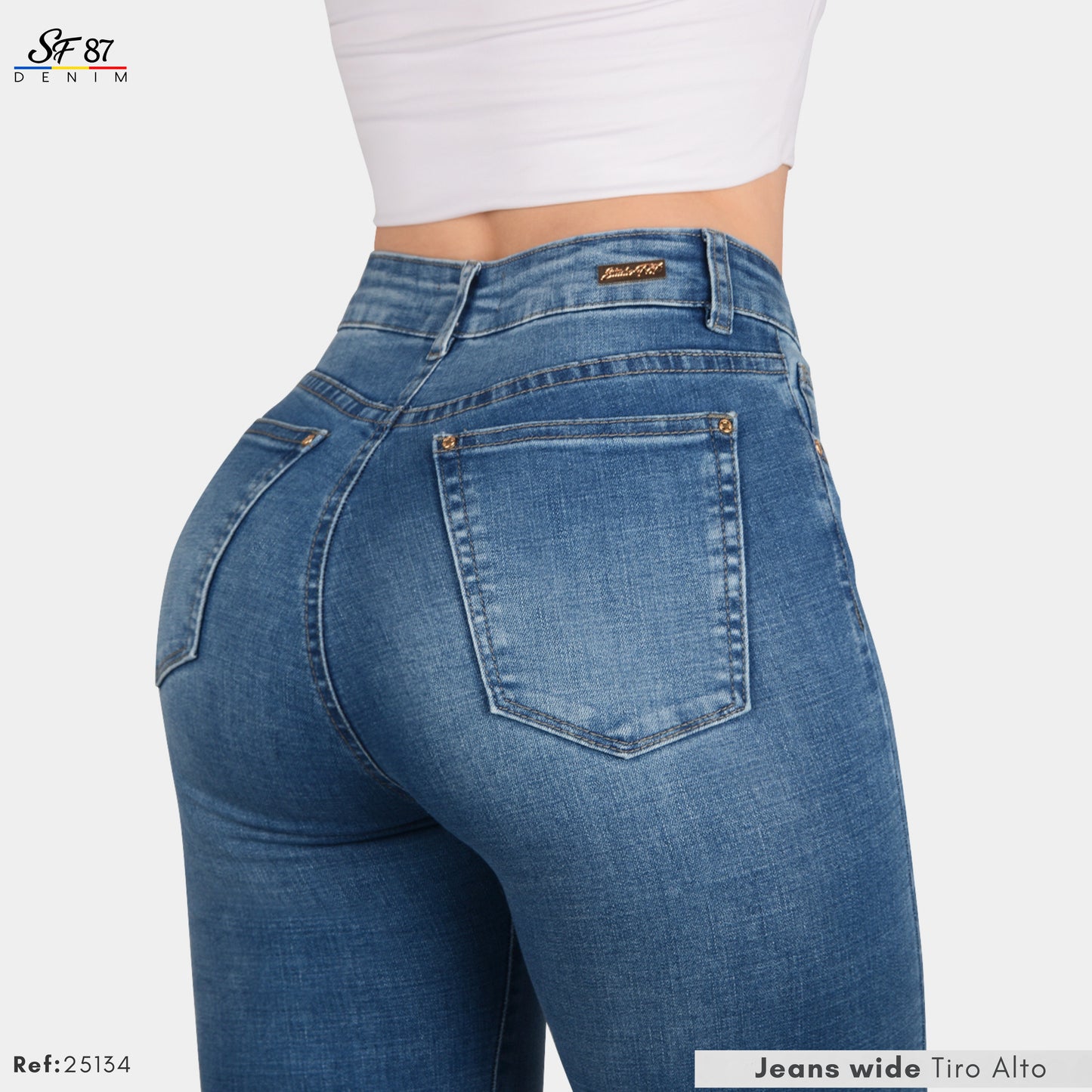 Jeans Mujer Tiro Alto 25134