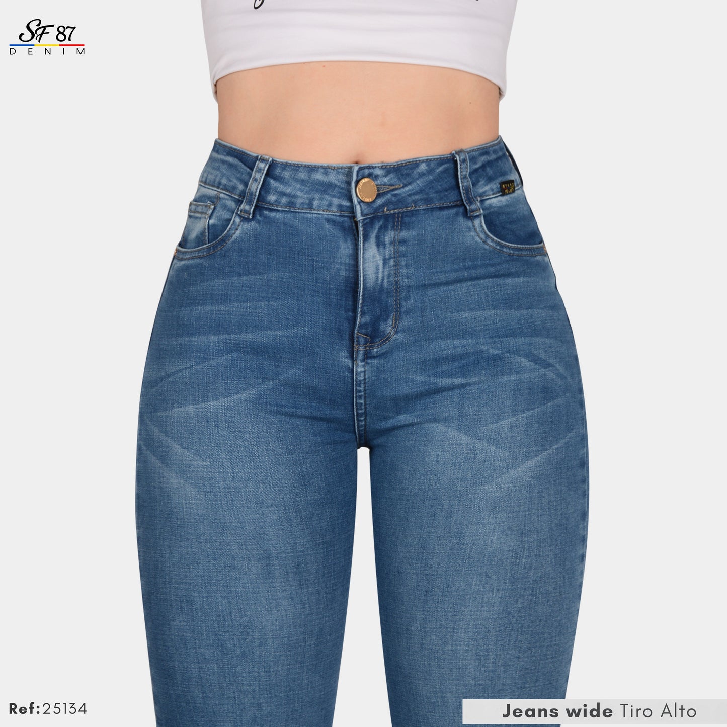 Jeans Mujer Tiro Alto 25134