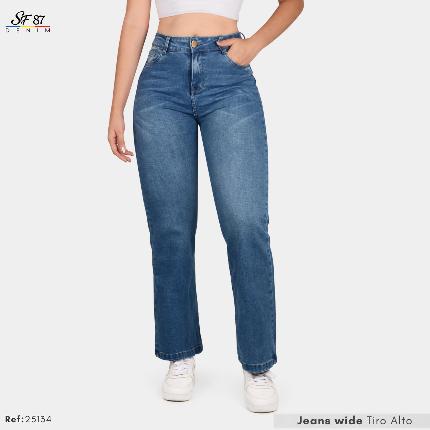 Jeans Mujer Tiro Alto 25134
