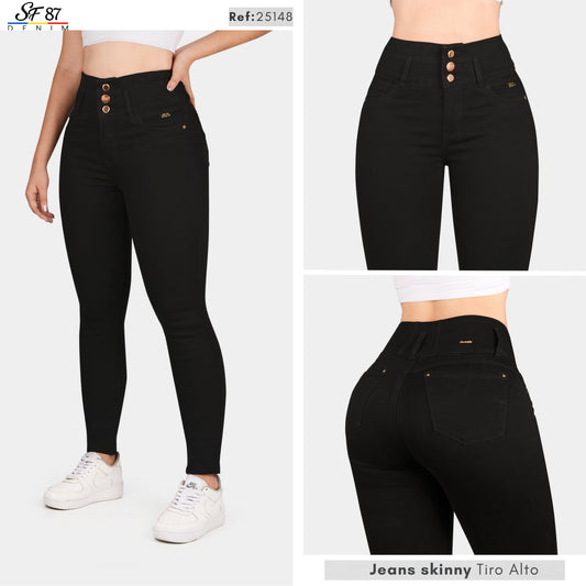 Jeans Mujer Tiro Alto 25148