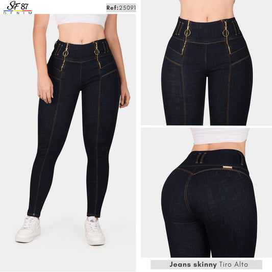 Jeans Mujer Tiro Alto 25091