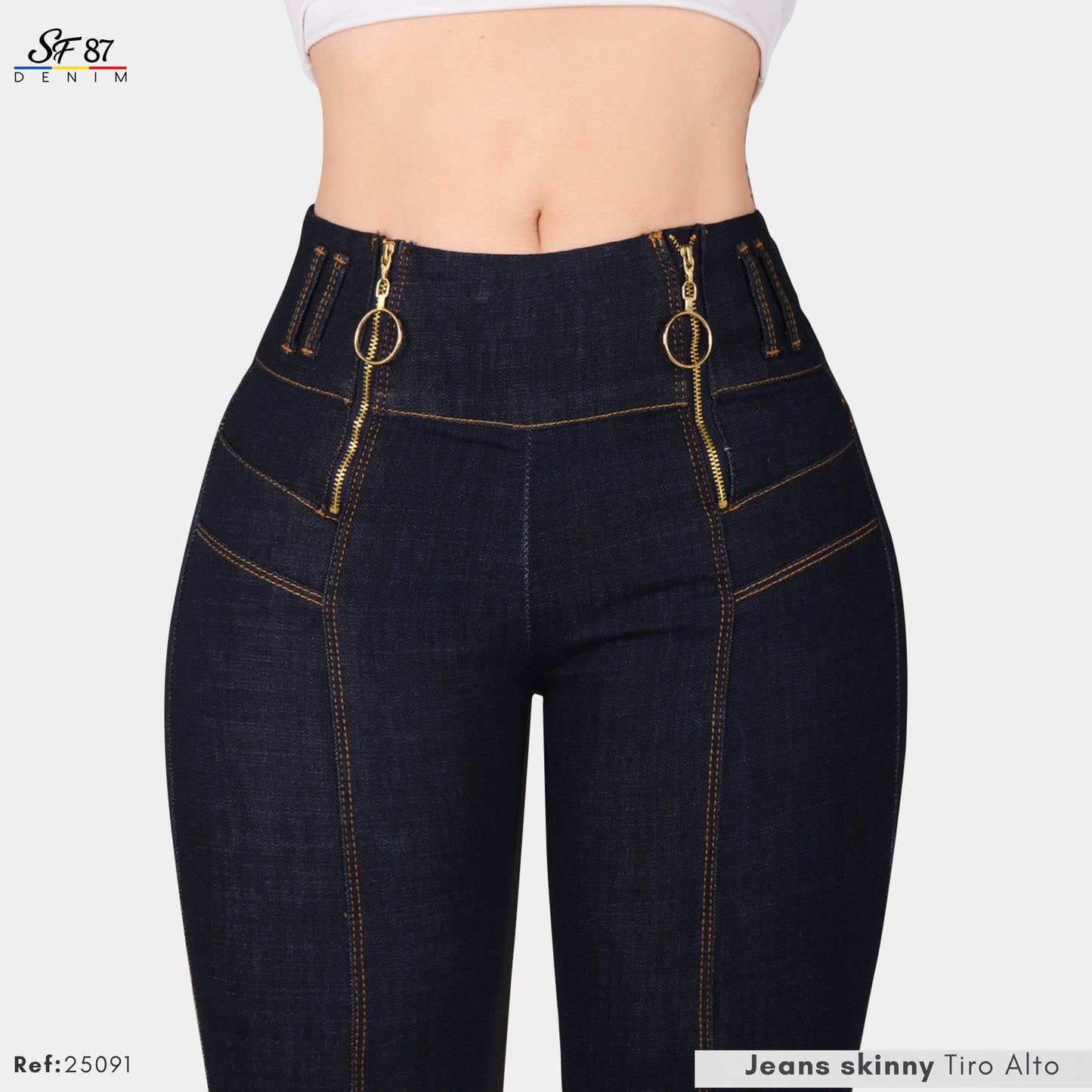 Jeans Mujer Tiro Alto 25091